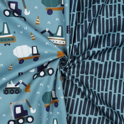 Tecido Poppy | Vehicles - Petróleo