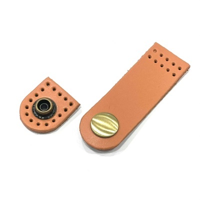 Fecho em Couro Sintético Natural