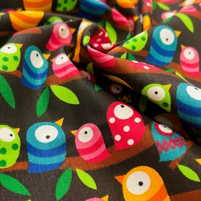 FABRICART | Passarinhos - Fundo Preto