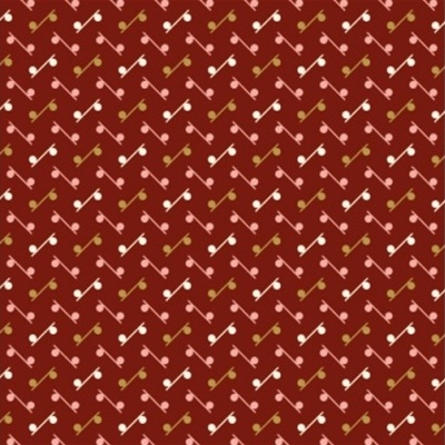 Tecido EQP | Marble Run - Cranberry Red