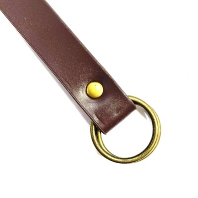 Alça em Couro Sintético Castanho