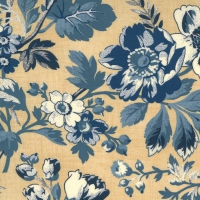 MODA Betsy Chutchian | Maria's Sky - Floral in Cream/Blue