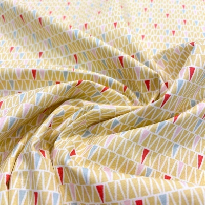Tecido Le Tissu by Domotex | Triângulos - Amarelo