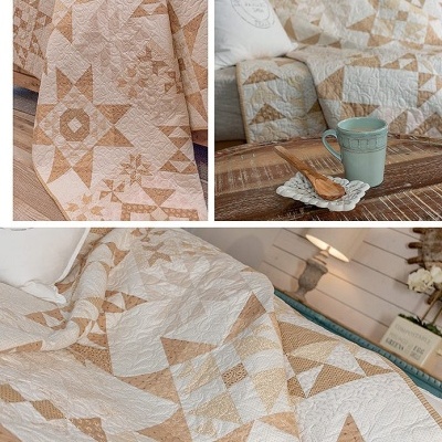 PAP | It's Sew Emma - Cream & Sugar Block of the Month