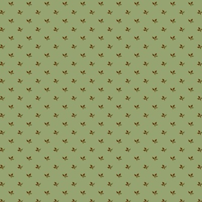 Tecido Edyta Sitar | Tiny Leaf - Green