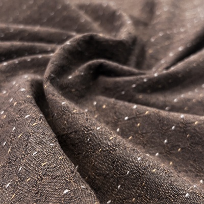 Tecido Japonês | Basic Stitched - Castanho Escuro