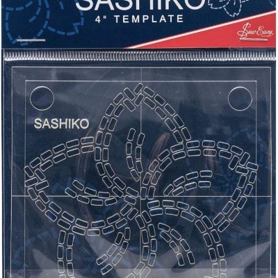 Sew Easy | Template de Sashiko | Sakura 4" - Cherry Blossom