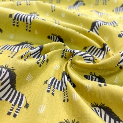 Tecido Le Tissu by Domotex | Zebras - Verde Ácido