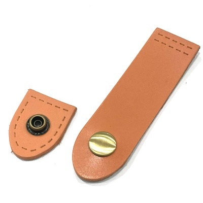 Fecho em Couro Sintético Natural 9cm