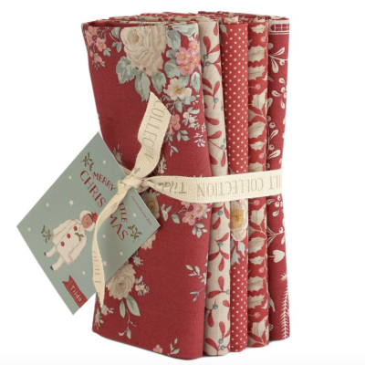 Tilda Fat-Quarter Bundle | Merry Little Christmas - Red