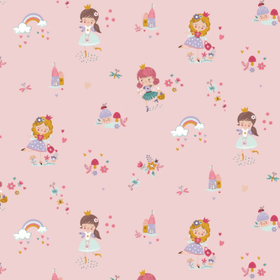 Tecido Poppy | Princess Garden Rosa