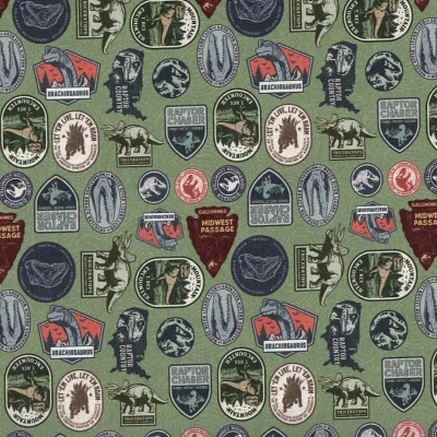 Tecido Universal | Jurassic Park - Tags