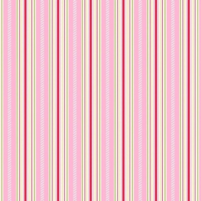 Tecido Tanya Whelan | Posie - Wallpaper Stripes Pink