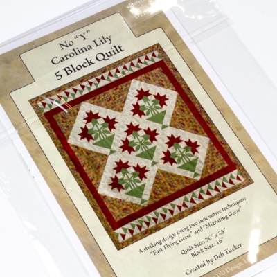 Deb Tucker - No "Y" in Carolina lily 5 Block Quilt