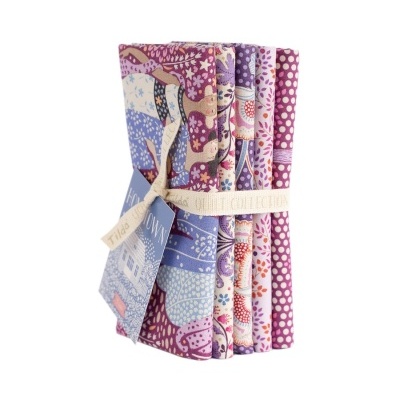 Tilda Fat-Quarter Bundle | Hometown - Plum and Grape