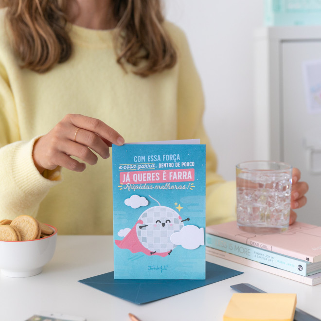 POSTAL - DENTRO DE POUCO JÁ QUERES É FARRA. RÁPIDAS MELHORAS!