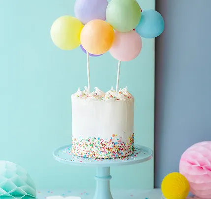 Cake topper | balões coloridos