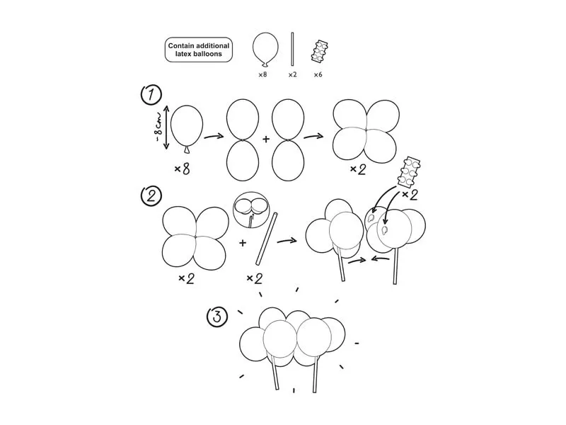 Cake topper | balões coloridos