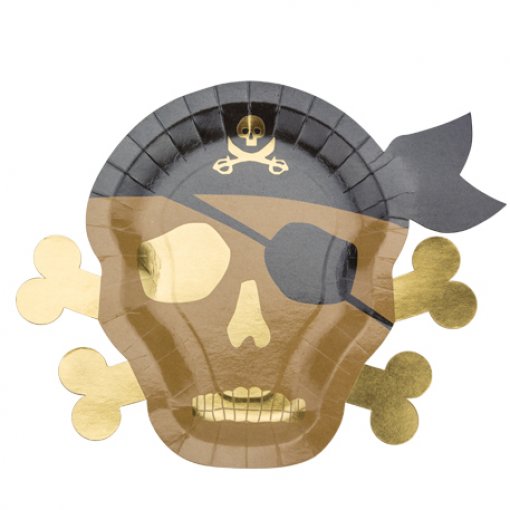 Pratos piratas caveira