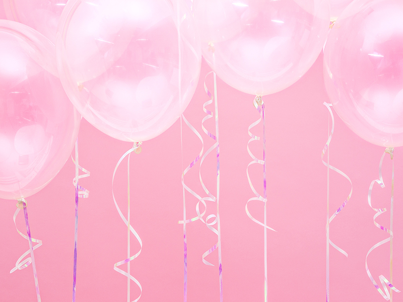 Fita para balões iridescente