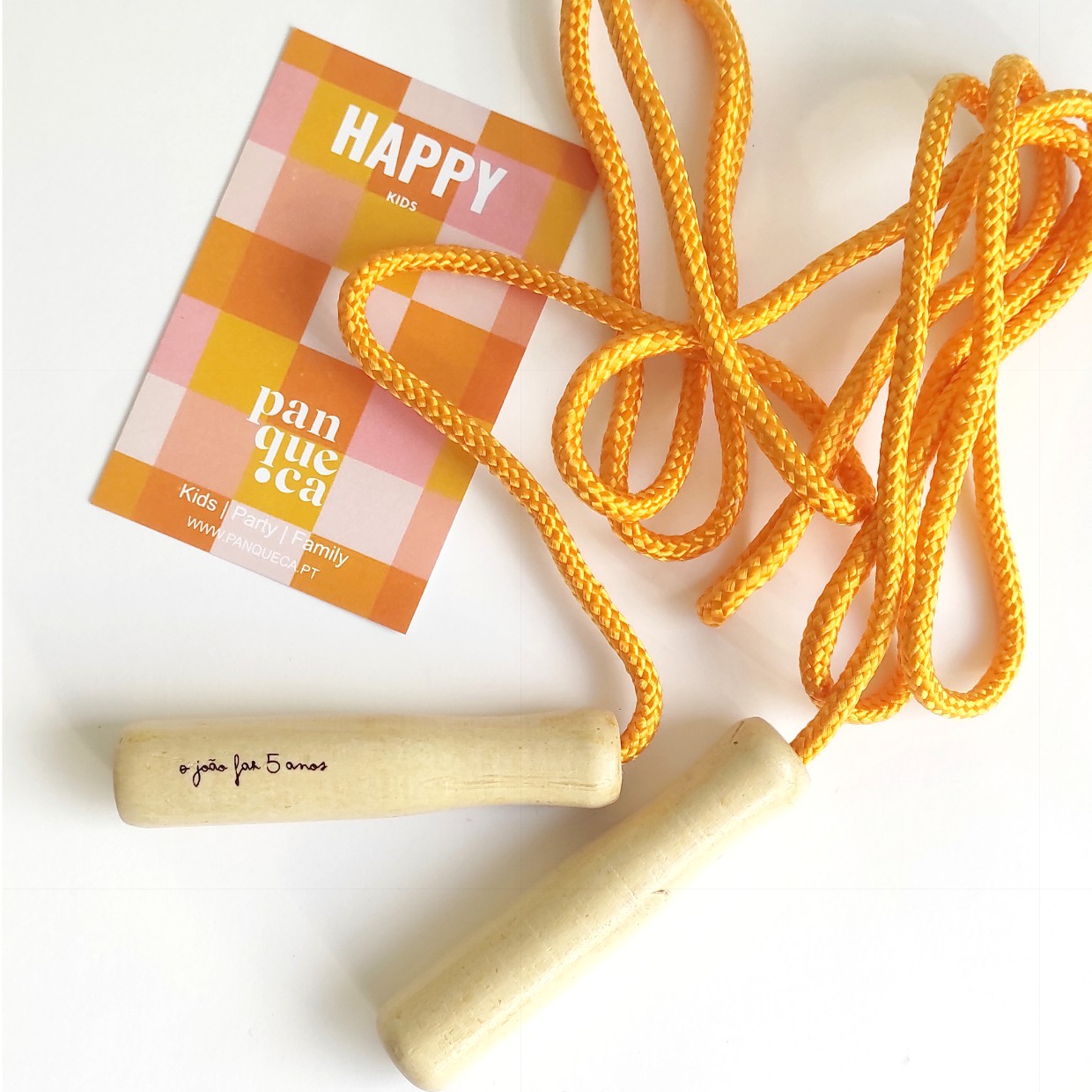 Corda de saltar personalizada | Madeira | 8 unidades