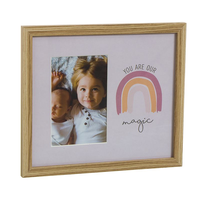 Moldura de parede rosa