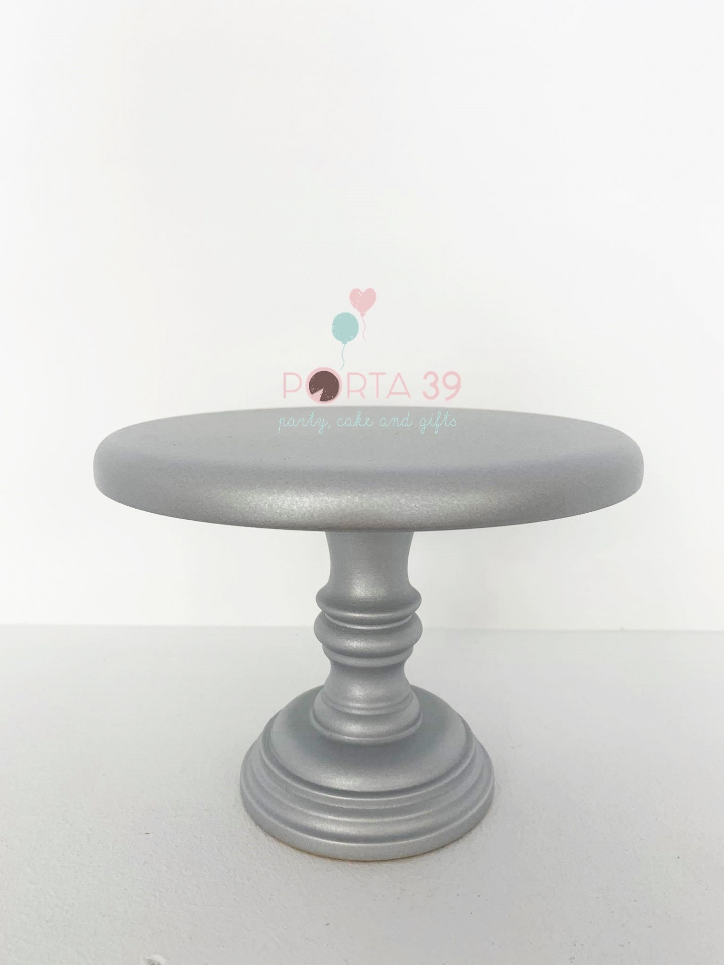 Suporte para bolos prata 20cm