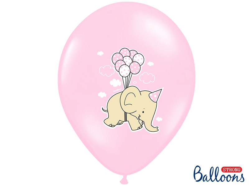 Balões elefante rosa