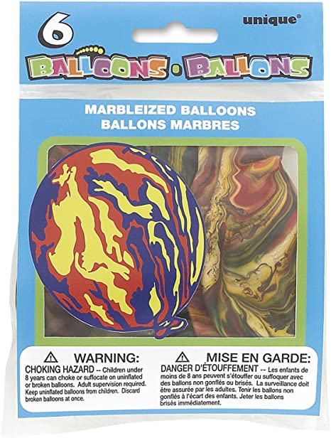 Balões marmoreados