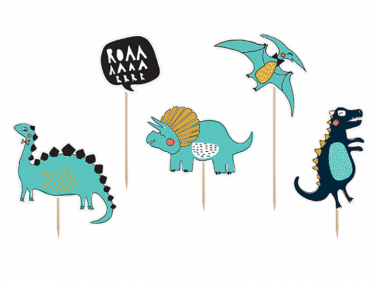 Cake topper dinos