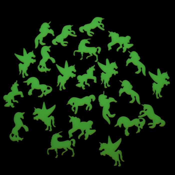 Unicórnios brilham no escuro