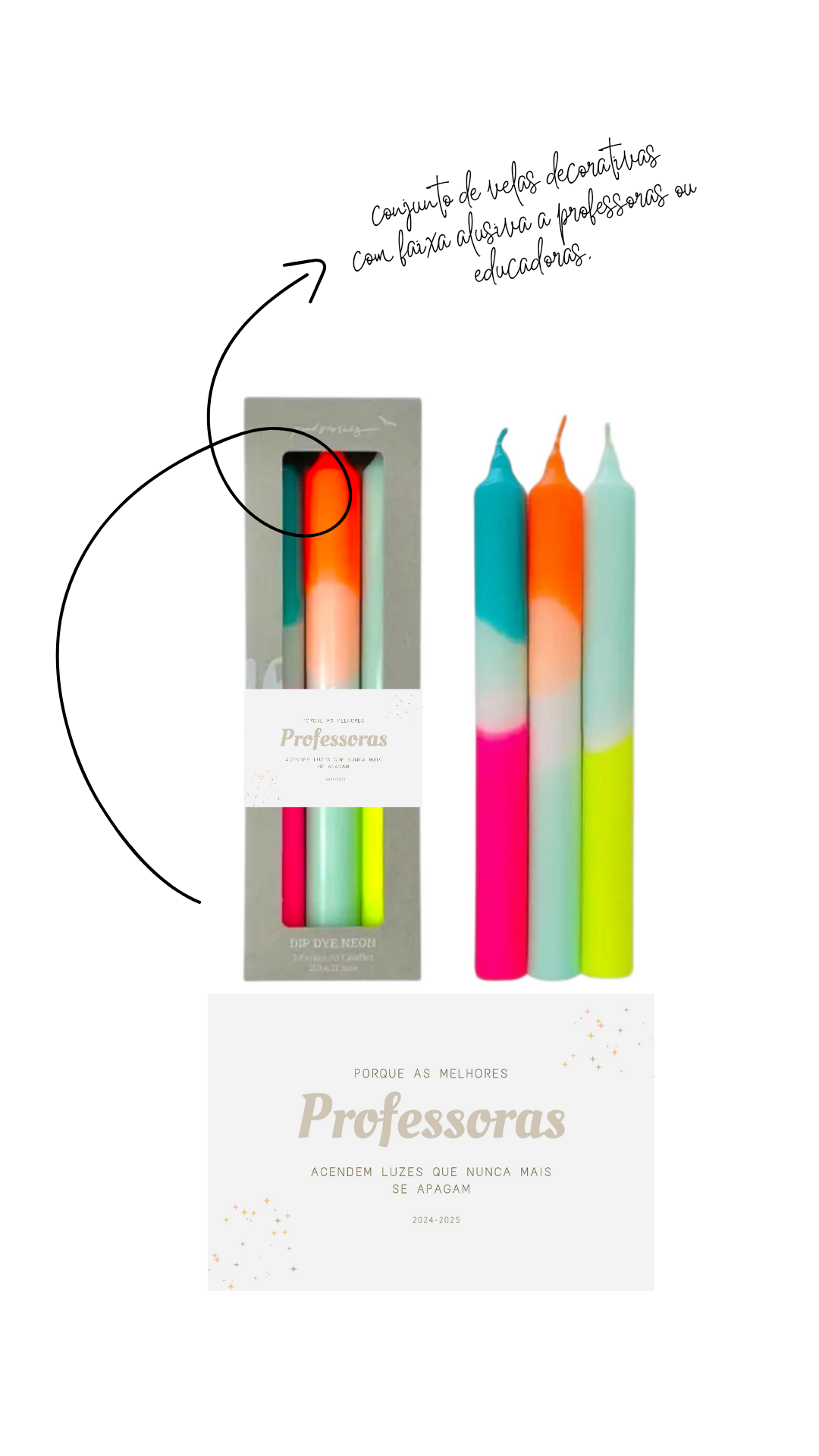 Conjunto de velas | Professora | color