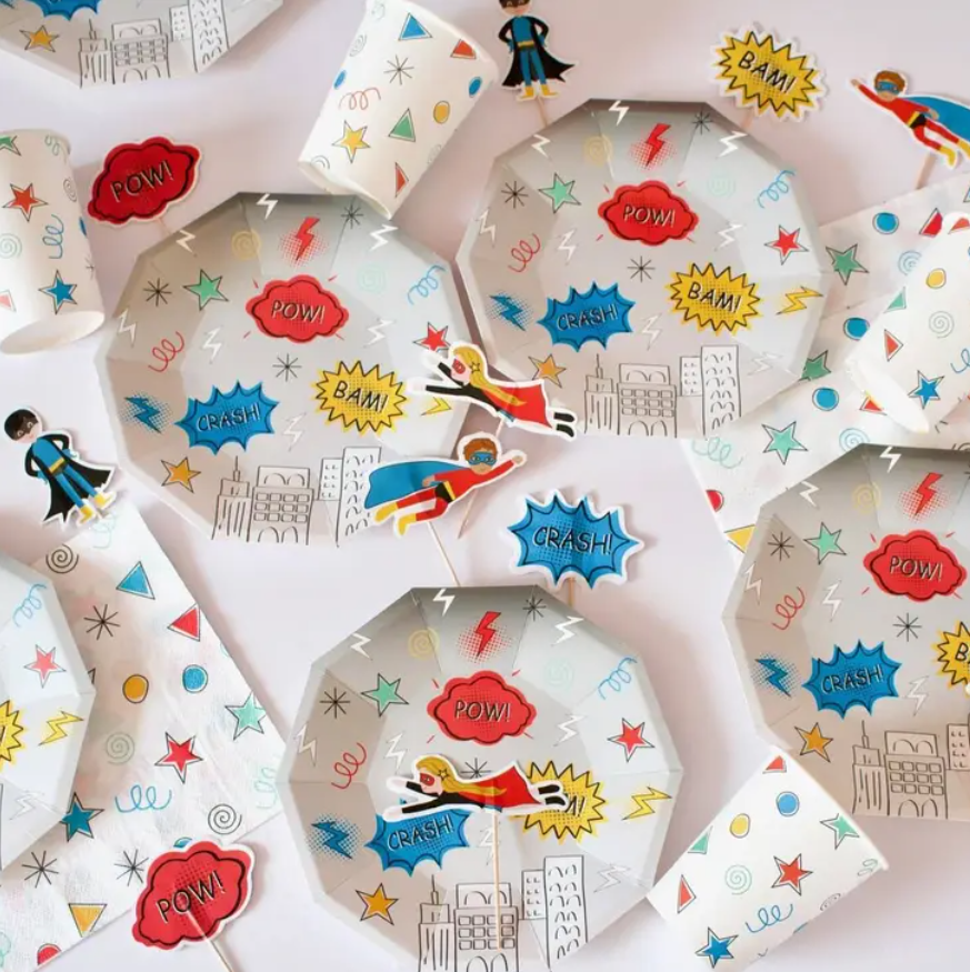 Pratos Super Heróis