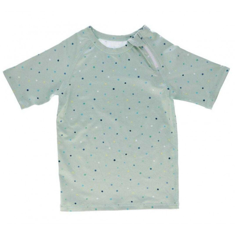 T-shirt de Proteção Solar | Dots azul | 12-18 meses