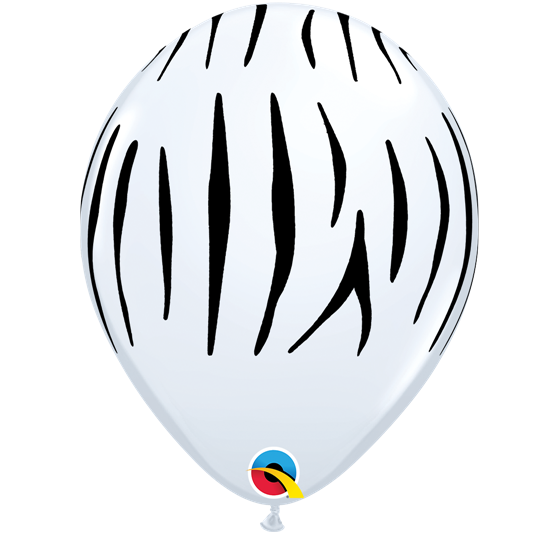 Balão látex 30cm zebra