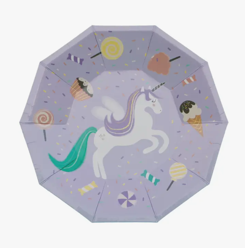 Pratos Super Unicórnio Doce