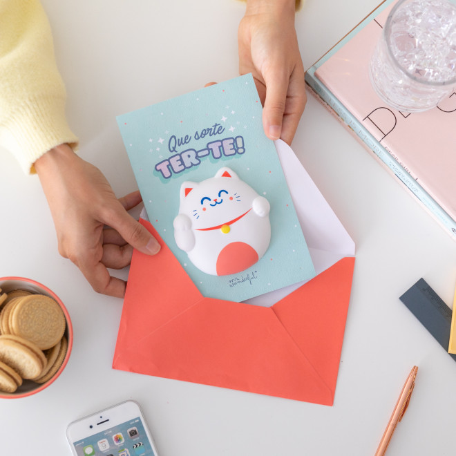 POSTAL SQUISHY - QUE SORTE TER-TE!