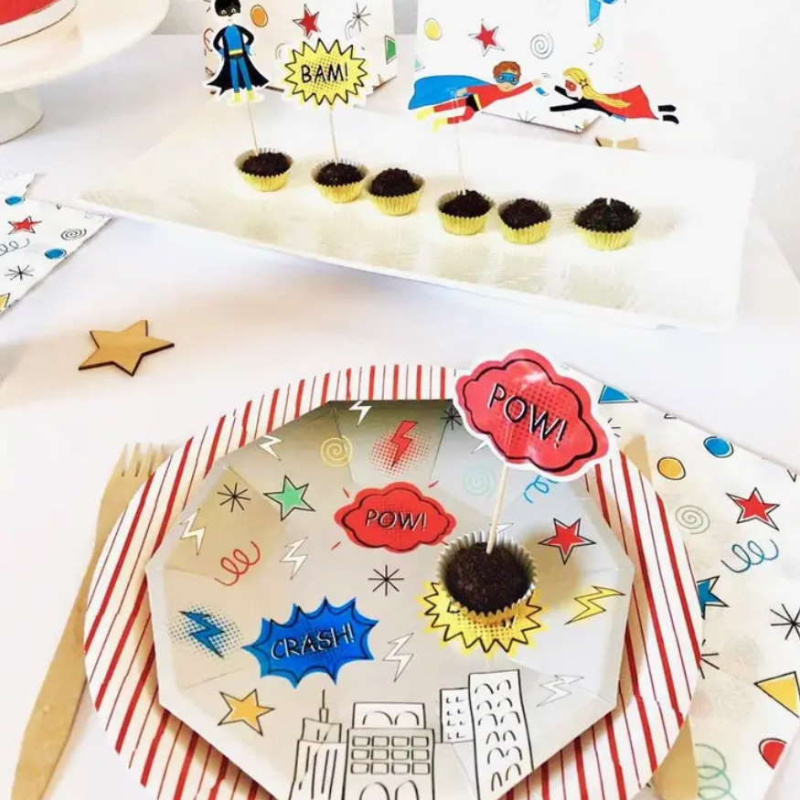 Pratos Super Heróis