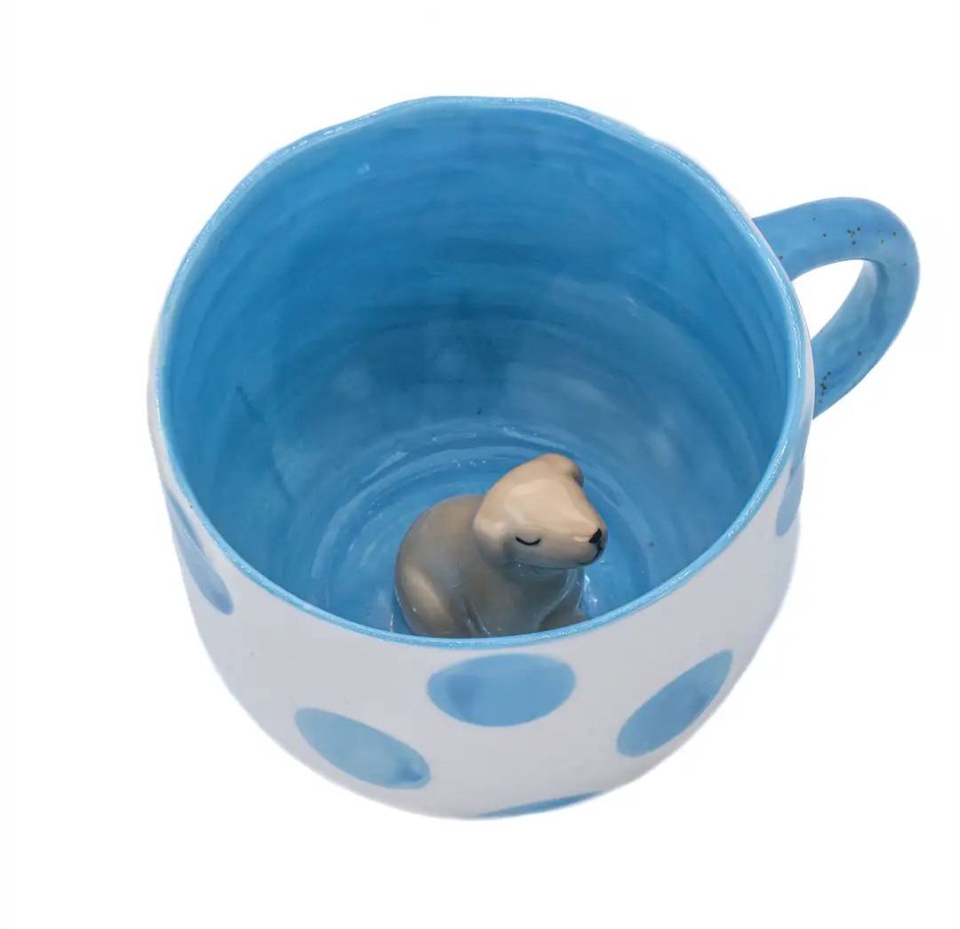 Caneca de cerâmica | Cão surpresa