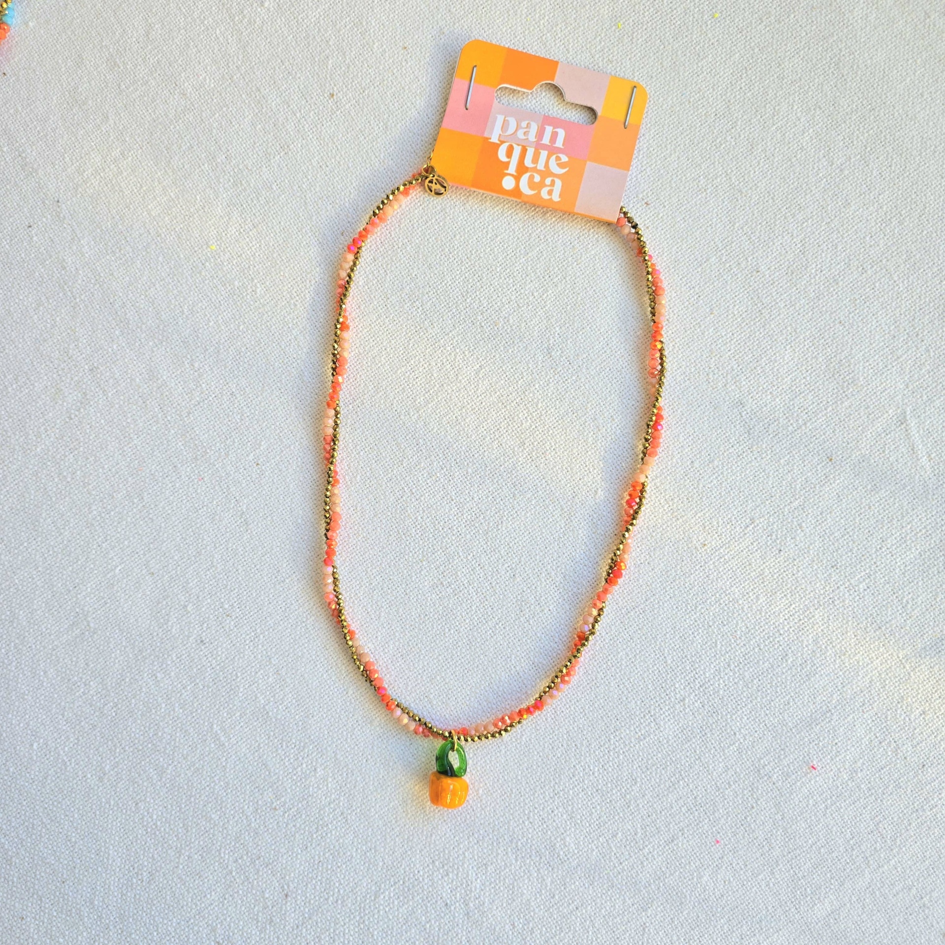 Colar de missangas | Abóbora