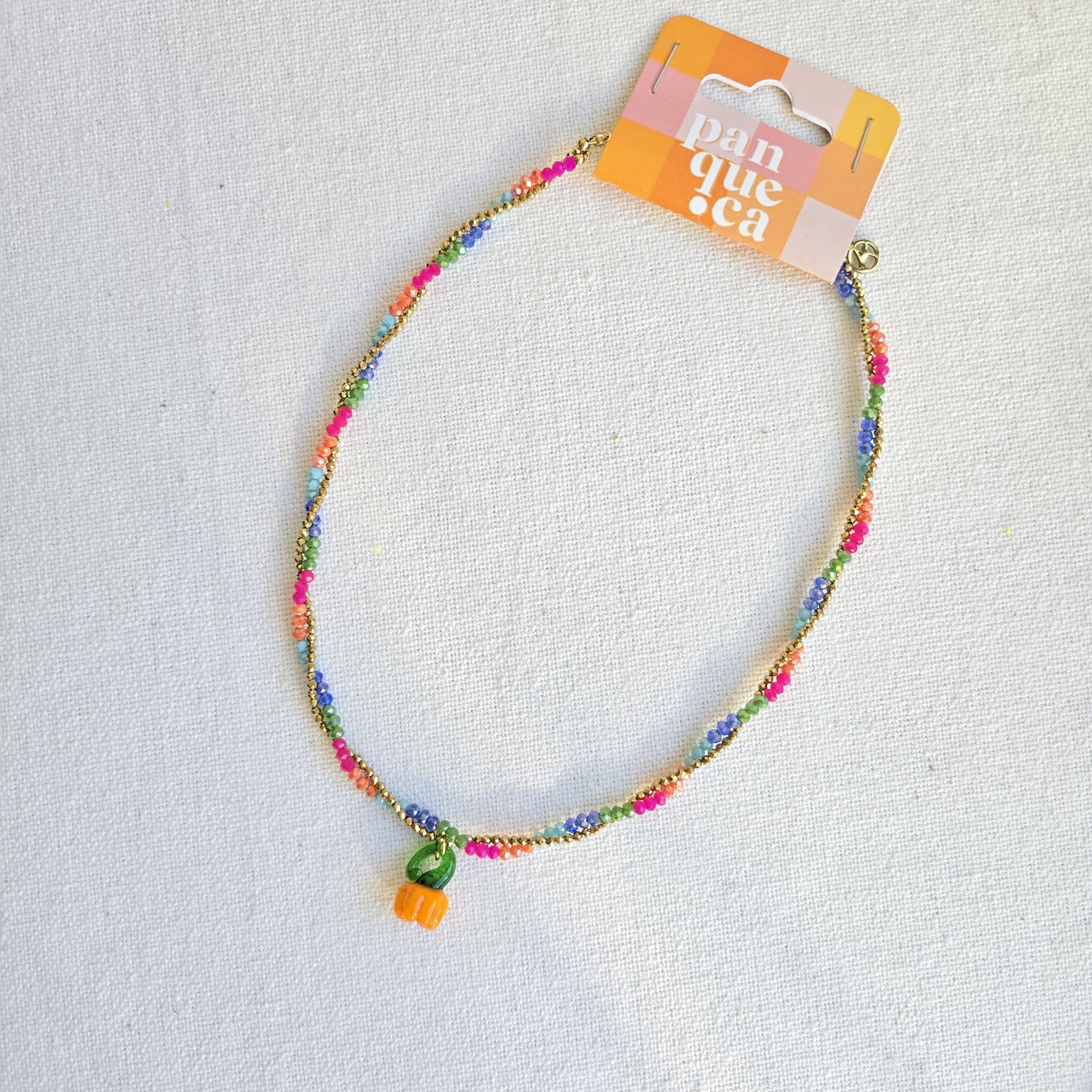 Colar de missangas | Abóbora