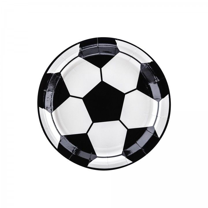 Pratos bola futebol 18 cm
