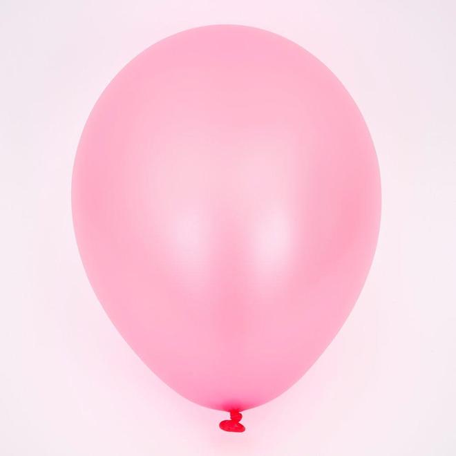 12 balões rosa