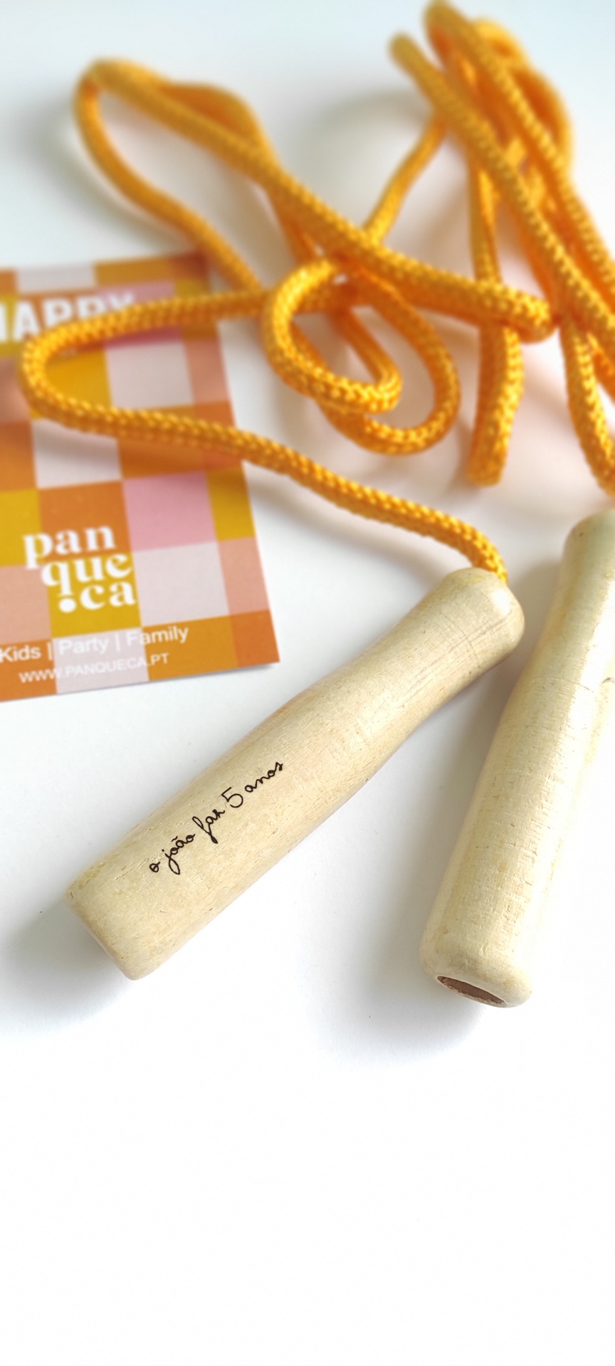 Corda de saltar personalizada | Madeira | 8 unidades