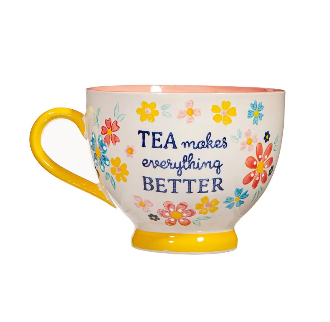 Caneca de cerâmica | Floral folk