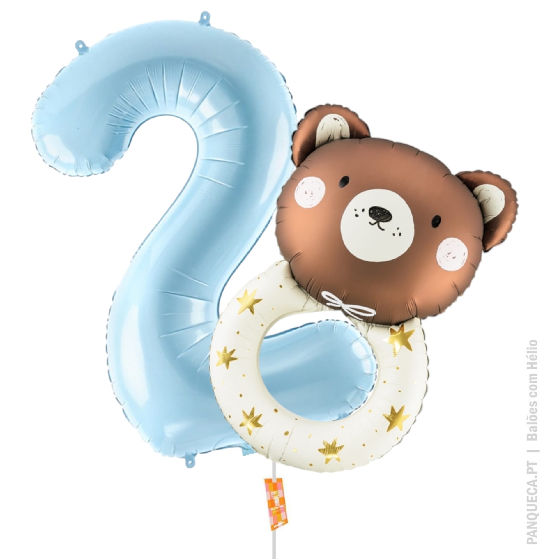 Conjunto de balões | Hélio | Roca ursinho