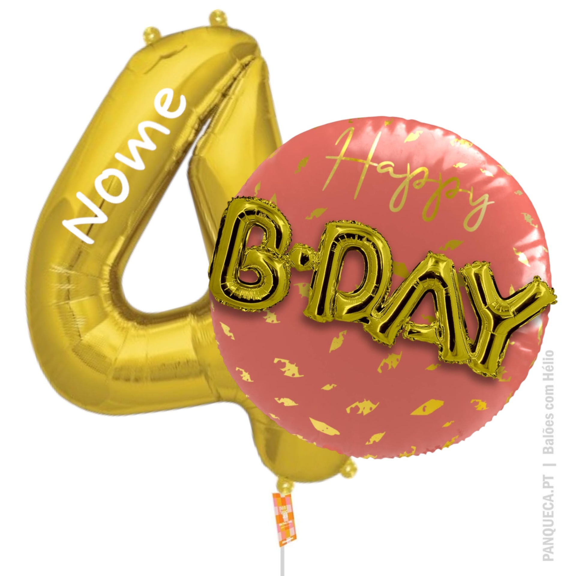Balões | Hélio | B-Day 3D Tijolo