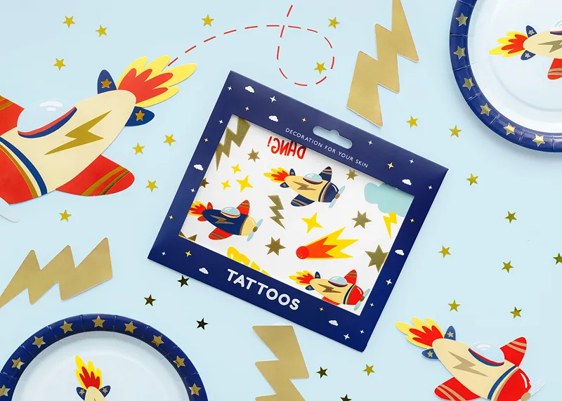 Tatuagens temporárias Avião | Vintage