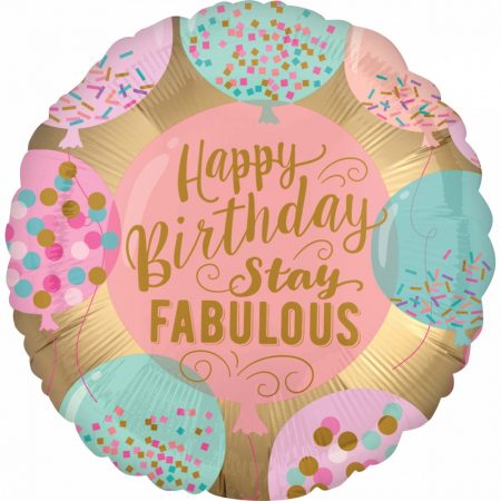 Balão happy birthday stay fabulous