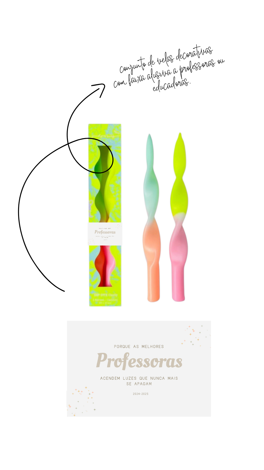 Conjunto de velas | Professora | waves